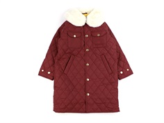 Mini Rodini brown diamond quilted transitional jacket